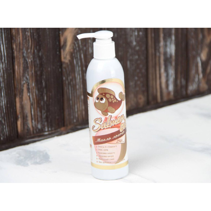 Масло лосося для тварин-Salmon Oil (лососева олія) Масло лосося Salmon Oil, 250 мл