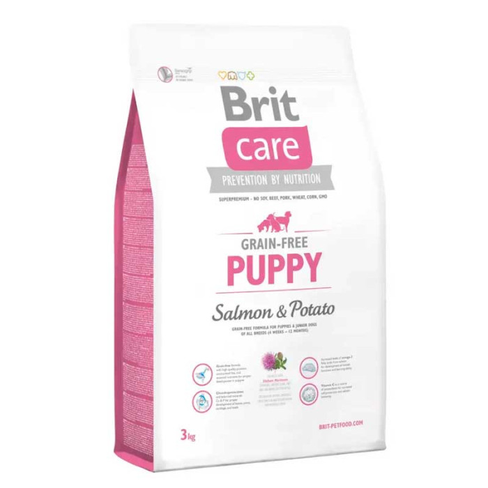 Brit Care GF Puppy для цуценят з Лососем і картоплею 3 кг