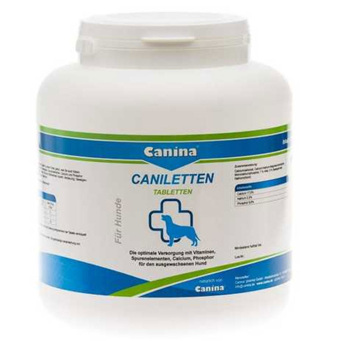 Caniletten Canina (канілеттен) - Активний кальцій для собак 1000 таблеток 2000 г