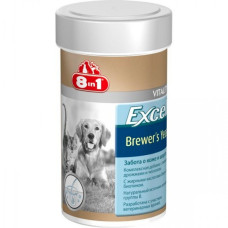 8 in 1 Brewers Yeast  Бреверс) - вітаміни для собак і котів для вовни 140 таблеток