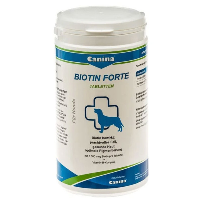 Biotin Forte Canina-інтенсивний курс для шерсті собак з біотином 30 таблеток 100 г