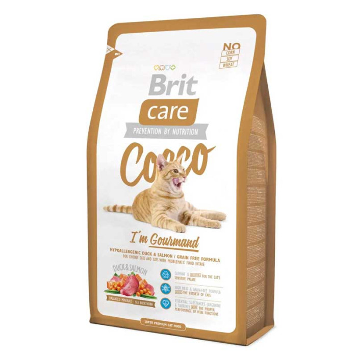 Brit Care Cat Cocco Gourmand для вибагливих кішок 7 кг