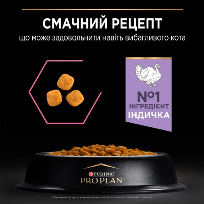 PRO PLAN Delicate сухий корм для котів із чутливим травленням з індичкою 400 гр