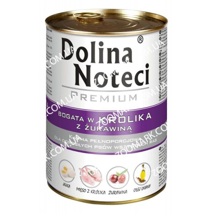 Dolina Noteci Premium Dog АСС з кроликом і журавлиною 800 г
