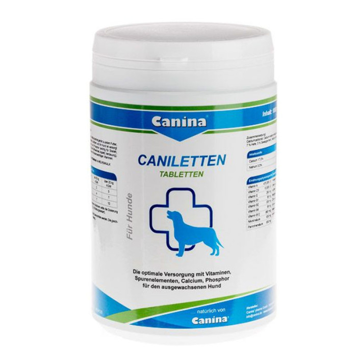 Caniletten Canina (канілеттен) - Активний кальцій для собак 500 таблеток 1000 г