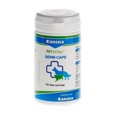 Petvital Derm Caps Canina Дерм Капс) - вітаміни при проблемах шкіри і шерсті Petvital Derm Caps Canina 702121 при проблемах шкіри і шерсті 100 капсул