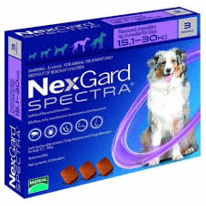 Nexgard Spectra (Нексгард Спектра) - таблетки для собак від бліх і кліщів L 15-30кг 3 таблетки