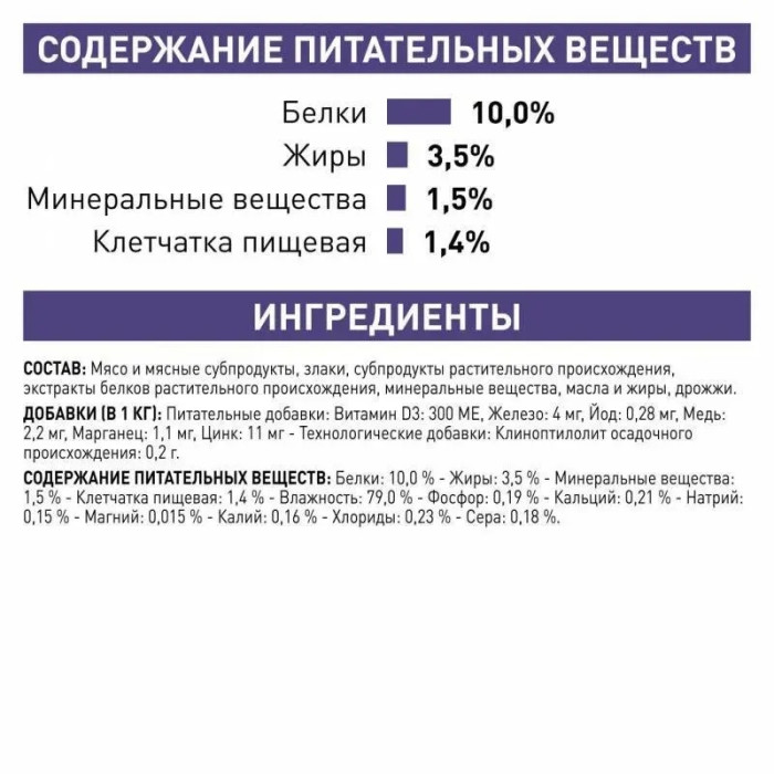 Влажный корм Royal Canin Neutered Adult Maintenance для кошек с момента стерилизации до 7 лет, 85 г 100 г