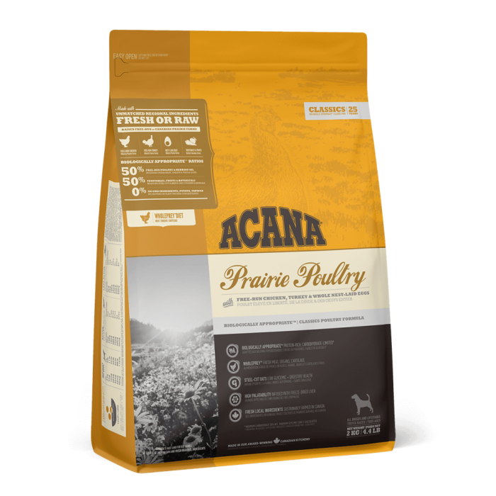 ACANA Prairie poultry корм для собак 2 кг