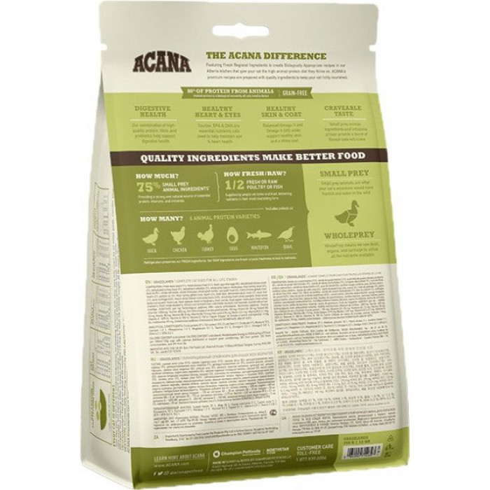 ACANA Grasslands Cat для котів 340 г