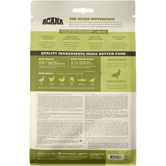 ACANA Grasslands Cat для котів 340 г