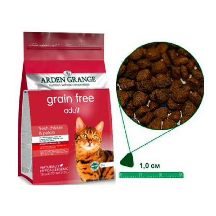 Arden Grange (Арден Грендж) для кішок беззерновой курка і картопля 0,4 кг