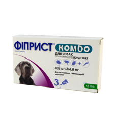 Fiprist Combo  Фіприст Комбо) - краплі від бліх і кліщів для собак від 40кг