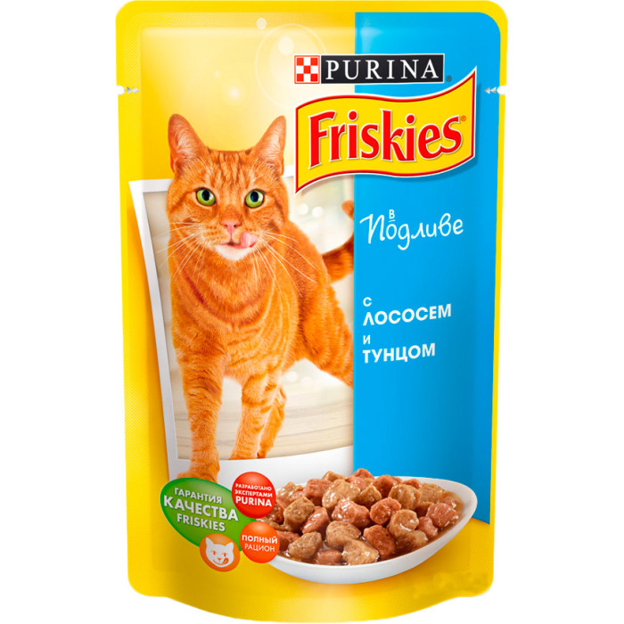 Friskies консерва (Алюпуч ) для кішок лосось тунець в підливі 100 г