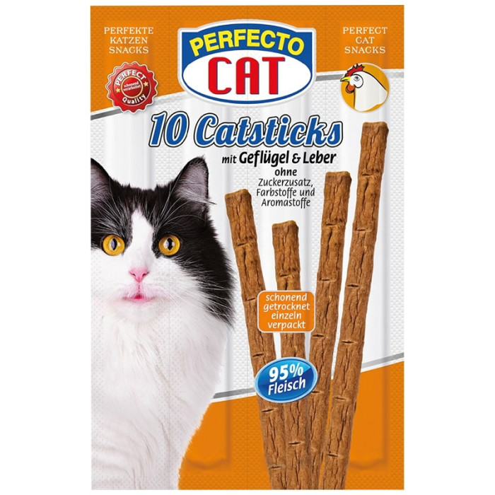 Палички Perfecto CAT курка печінка 10 шт