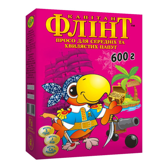 Просо Флінт для дрібних і середніх папуг 600 гр, Лорі