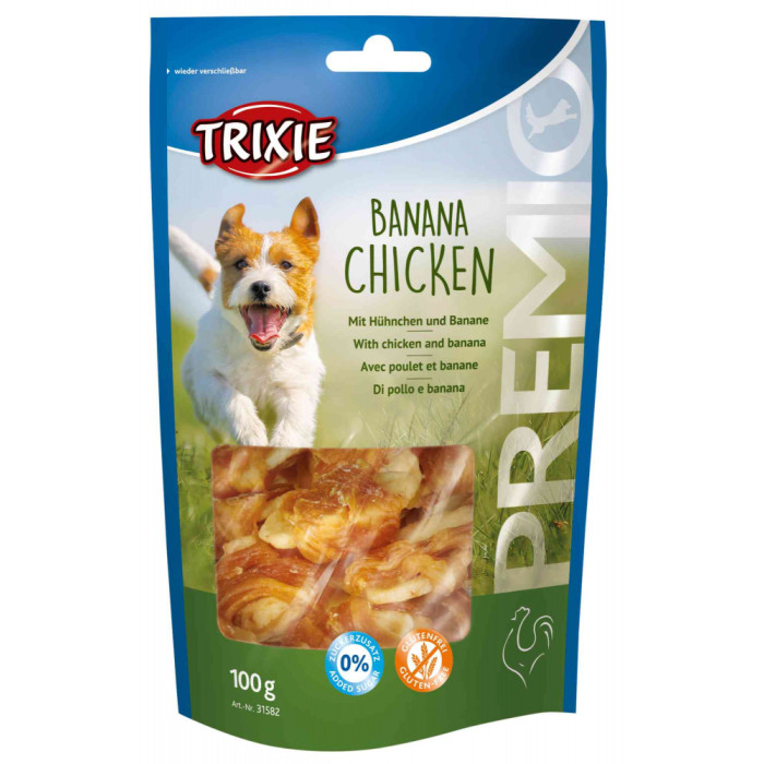 Premio Banana Chicken-ласощі для собак з куркою і бананом, Тріксі 31582