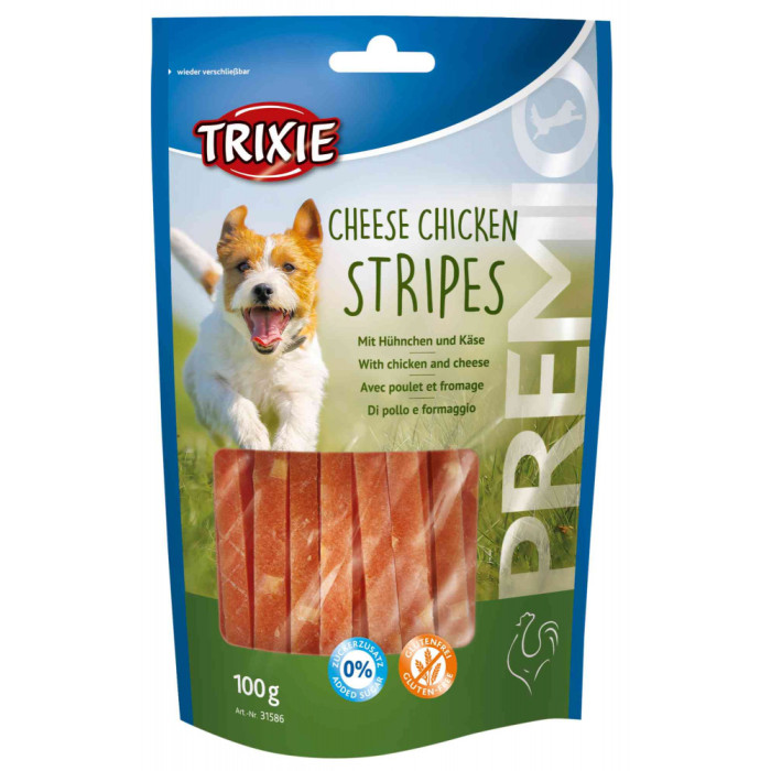 Premio Chicken Cheese Stripes-ласощі для собак з куркою і сиром, Тріксі 31586