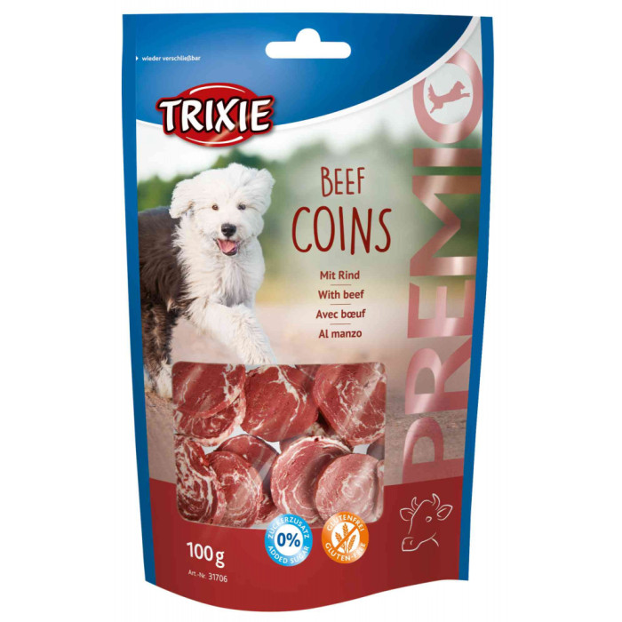 Premio Beef Coins-ласощі для собак з яловичиною, Тріксі 31706