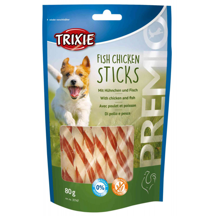 Premio Fish Chicken Sticks-ласощі-палички з куркою і рибою, Тріксі 31747