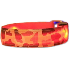 Нашийник LED Камуфляж тканинний L (2,5 см  45-52см)