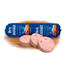 Brit Premium Dog Sausage ковбаса з куркою і ягням 800г