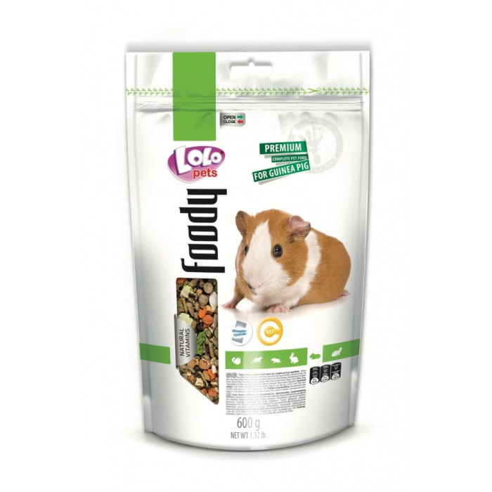 Lolo pets повнораціонний корм для морської свинки 600 г