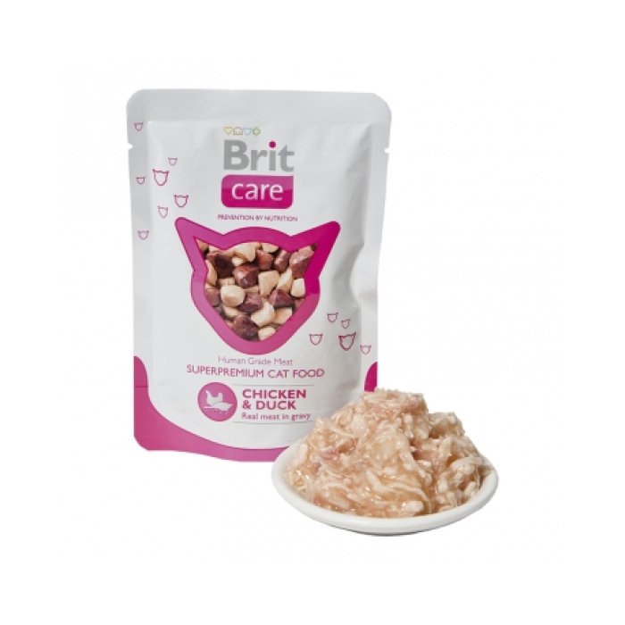 Brit Care Cat з куркою і качкою 80г