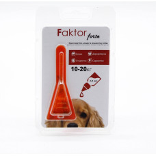 Faktor forte-краплі для собак від бліх, кліщів, гельмінтів 2мл 10-20кг 1 піпетка