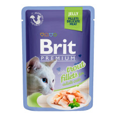 Brit Premium Cat pouch філе форелі в желе 85г