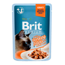 Brit Premium Cat pouch філе індички в соусі 85г