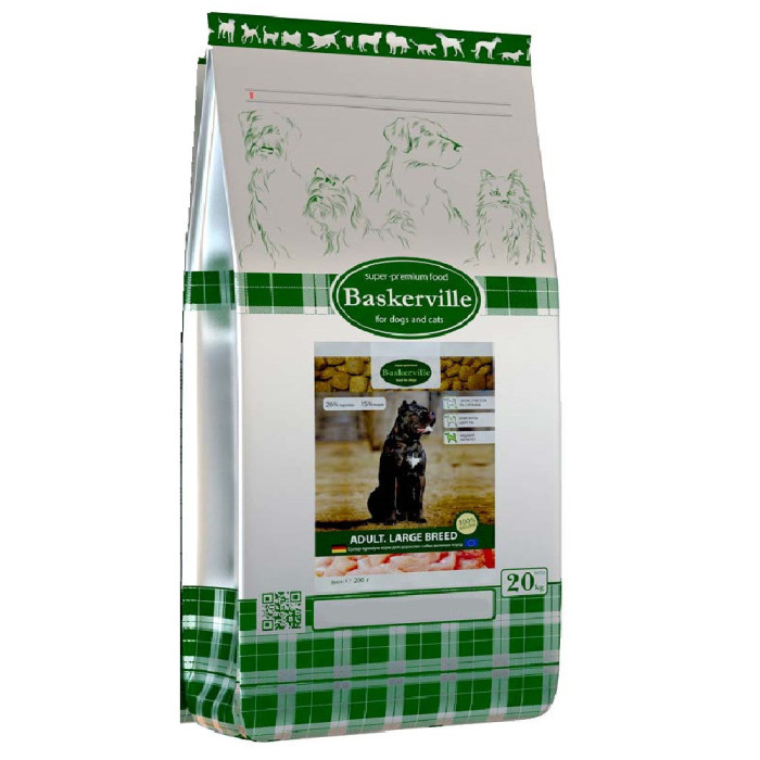 Baskerville LARGE BREED сухий корм для собак 20кг