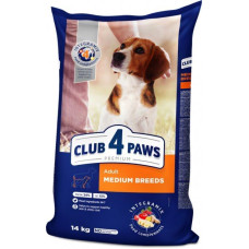 Club 4 paws (Клуб 4 лапи) PREMIUM для собак середніх порід 14кг