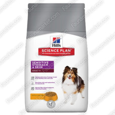 Hills Sp Canine Adult Sensitive Stomach  Skin з куркою для собак з чутливим травленням 3кг