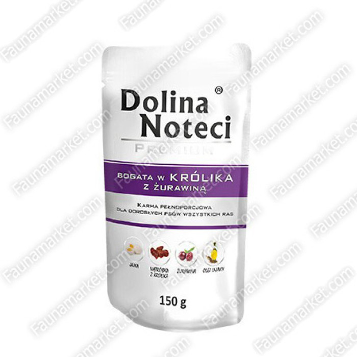 Dolina Notice Premium Dog кролик і журавлина 500г