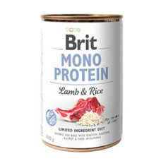 Brit Mono Protein Dog з ягням і темним рисом 400г
