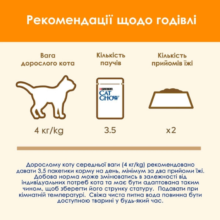 Cat Chow Adult консерва для котів із куркою та цукіні, 85 г