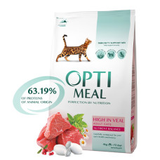 Optimeal з Телятиною для котів 300г