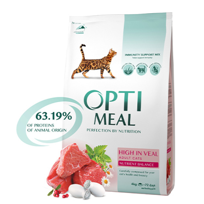 Optimeal з Телятиною для котів 300г