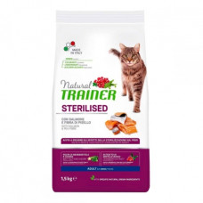 TRAINER NATURAL ADULT STERILISED для стерилізованих кішок з лососем 300г