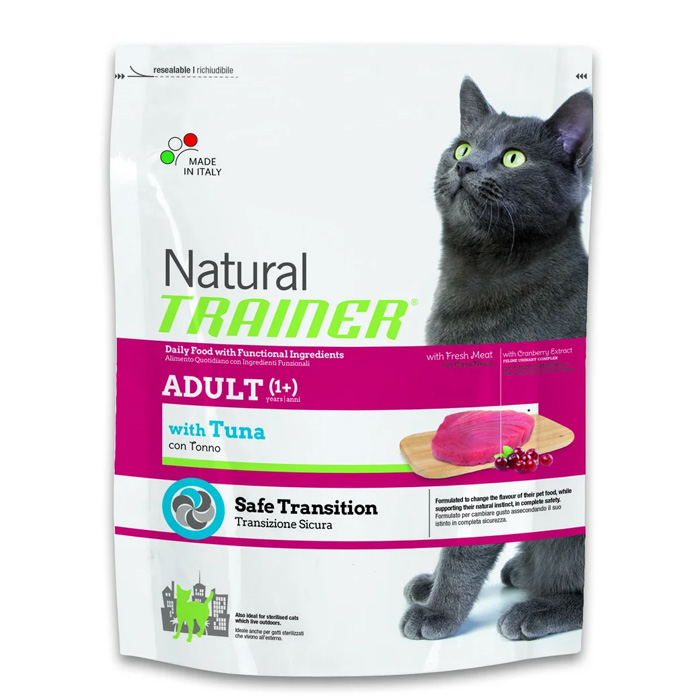 TRAINER NATURAL ADULT для дорослих кішок з тунцем Акція 300г + 300г