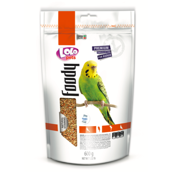 Повнораціонний корм для папуг Doypack 600г Lolopets