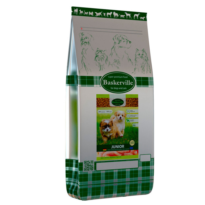 Baskerville JUNIOR сухий корм для собак 7,5 кг