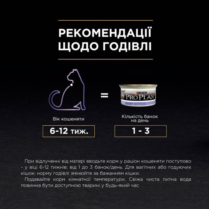 Pro Plan Baby Kitten паштет для кошенят із куркою, 85 г