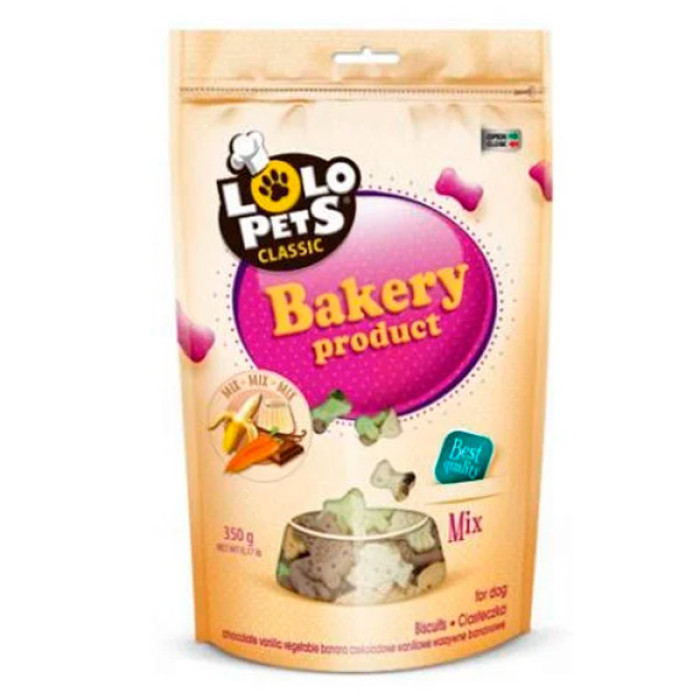 Lolopets бісквіт для собак фігурні крокети mix 350г 80802
