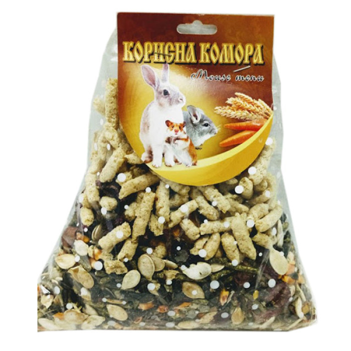 Корисна комора MOUSE MENU з зерном і фруктами корм для гризунів 500г