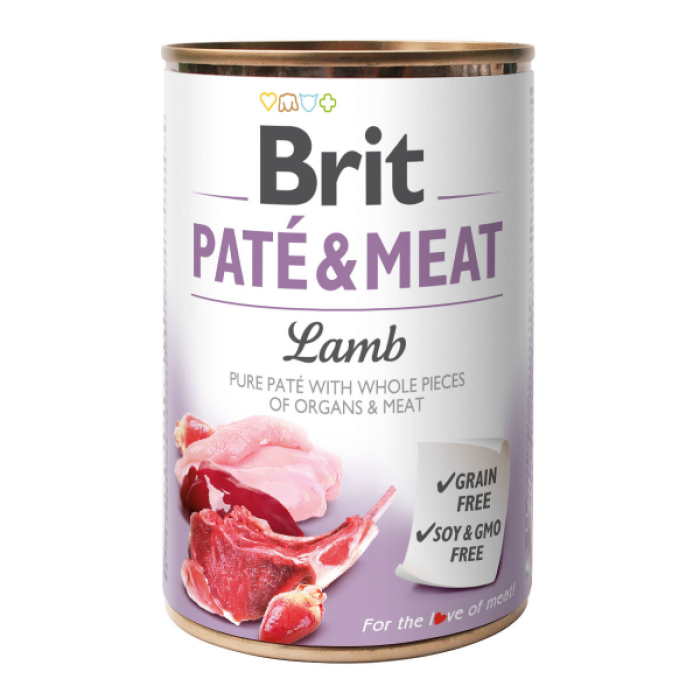 Brit Pate Meat Dog консерва для собак з ягням 400г
