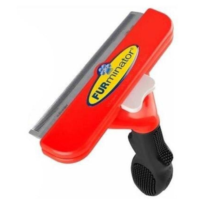 Фурмінатор з кнопкою для собак з короткою шерстю Розмір L (100 мм ширина леза)