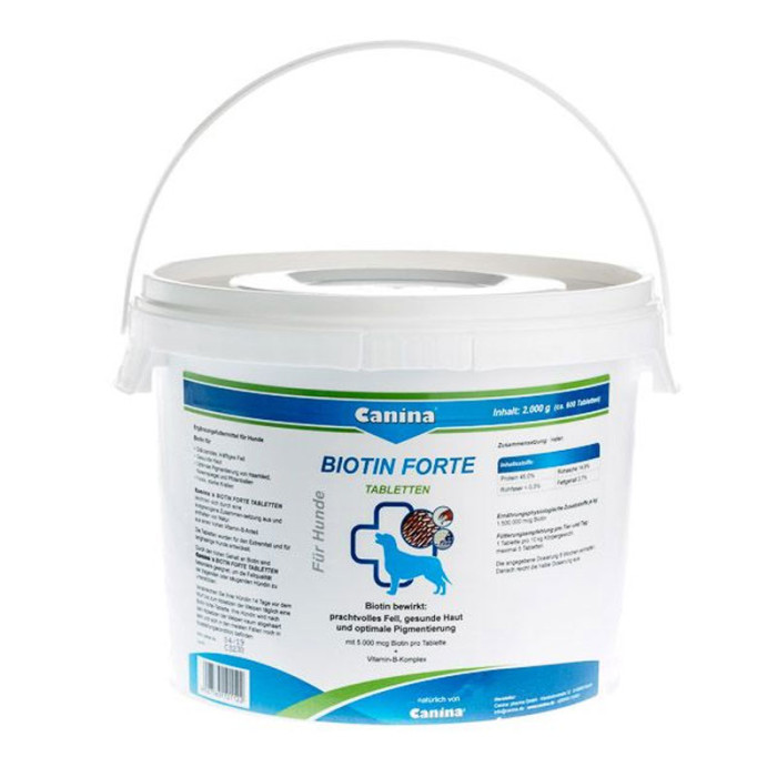 Biotin Forte Canina-інтенсивний курс для шерсті собак з біотином 600 таблеток 2000г