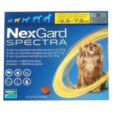 Nexgard Spectra (Нексгард Спектра) - таблетки для собак від бліх і кліщів S 3,5-7,5 кг 3 таблетки
